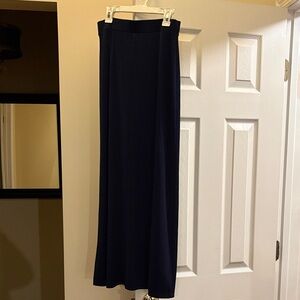 Chico’s Maxi Skirt navy blue elastic waist Size 0 great condition